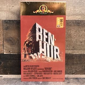 Ben-Hur (VHS, 1988, 2 Tape Set) Charlton Heston, Jack Hawkins Unopened/ Sealed